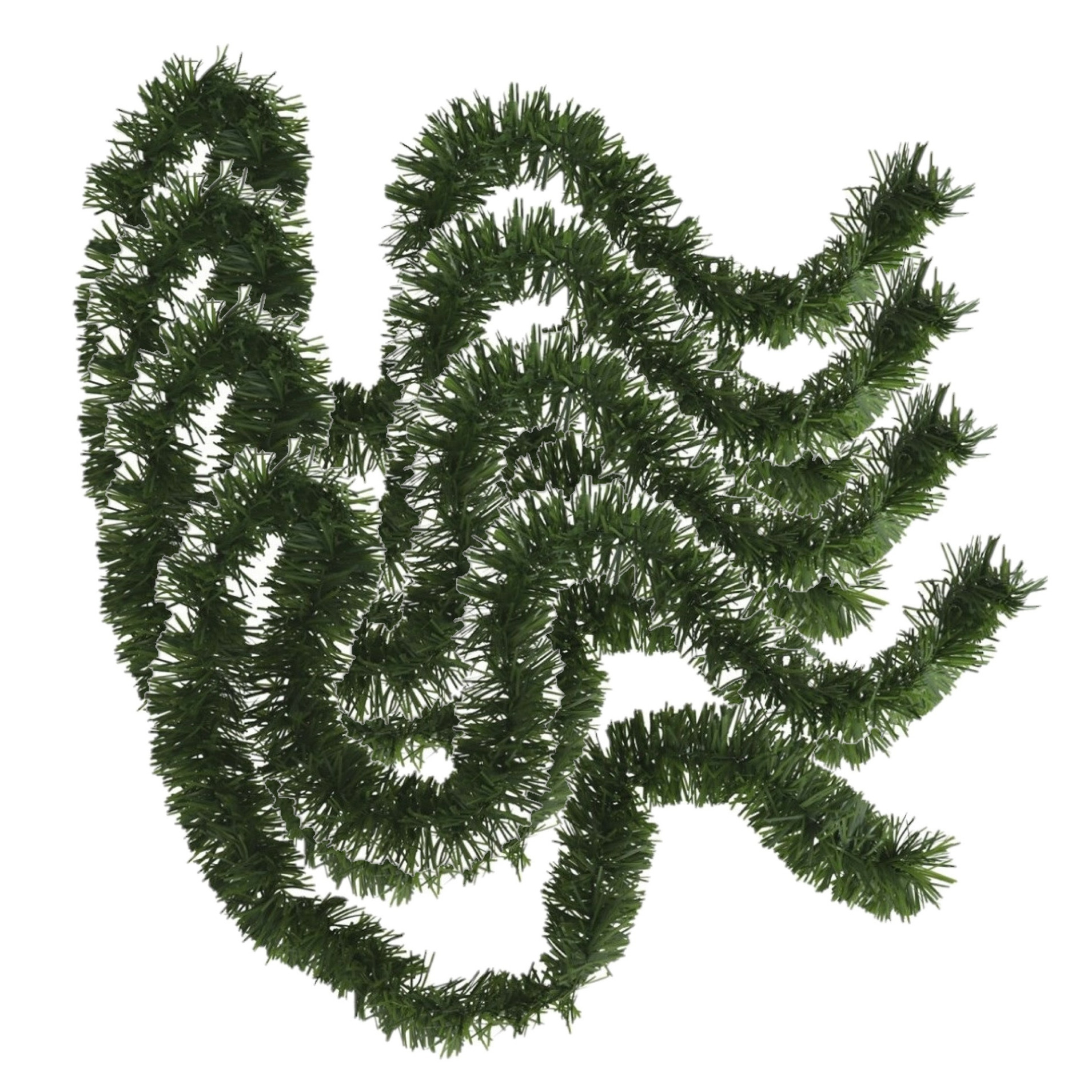4x stuks kerstboom folie slingers-lametta guirlandes van 180 x 7 cm in de kleur glitter groen