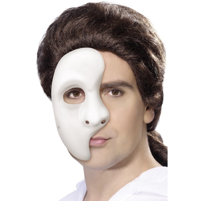 4x stuks wit Phantom of the Opera masker voor heren/dames