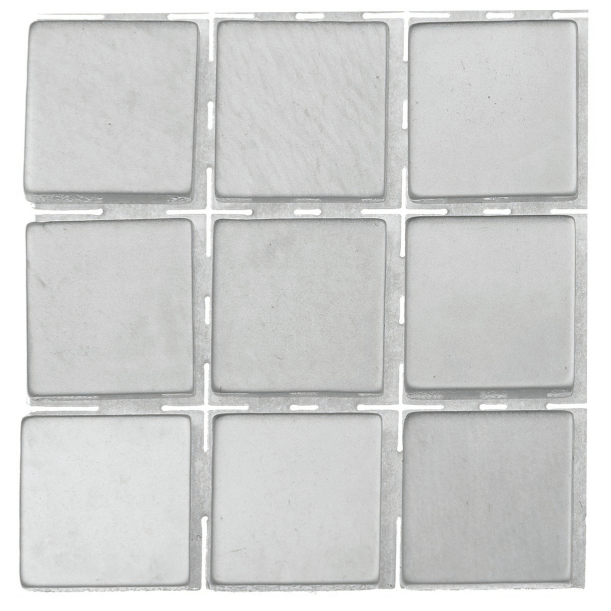 504x stuks mozaieken maken steentjes-tegels kleur grijs 10 x 10 x 2 mm