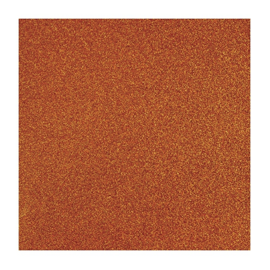 5x stuks oranje glitter papier vellen 30.5 x 30.5 cm -