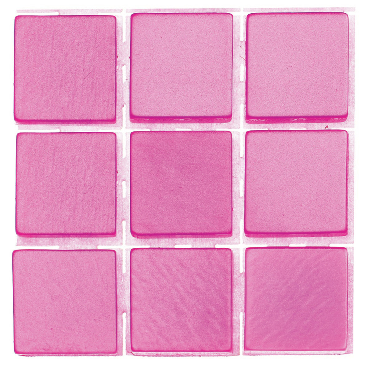 63x stuks mozaieken maken steentjes-tegels kleur roze 10 x 10 x 2 mm