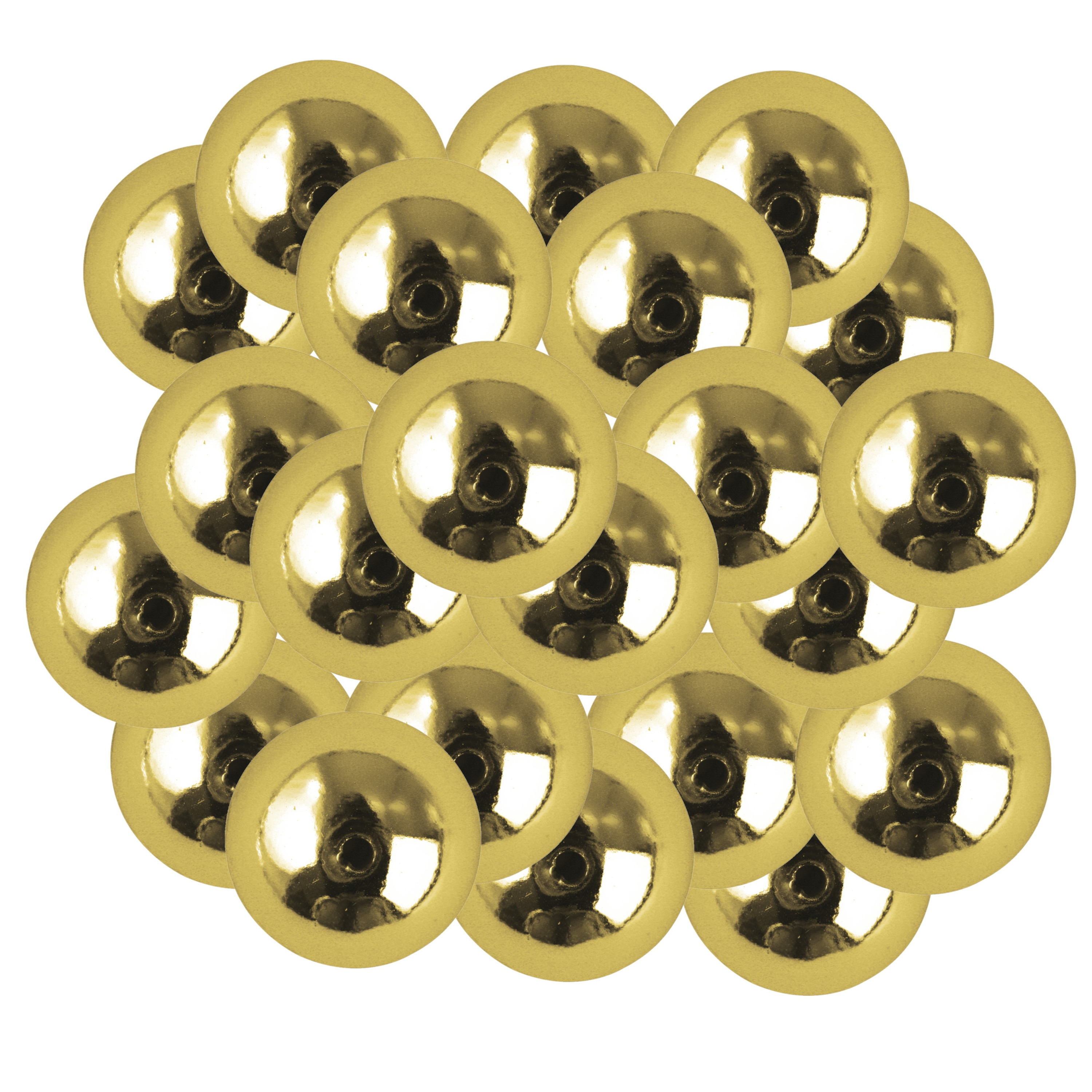 66x stuks gouden plastic hobby kralen van 10 mm
