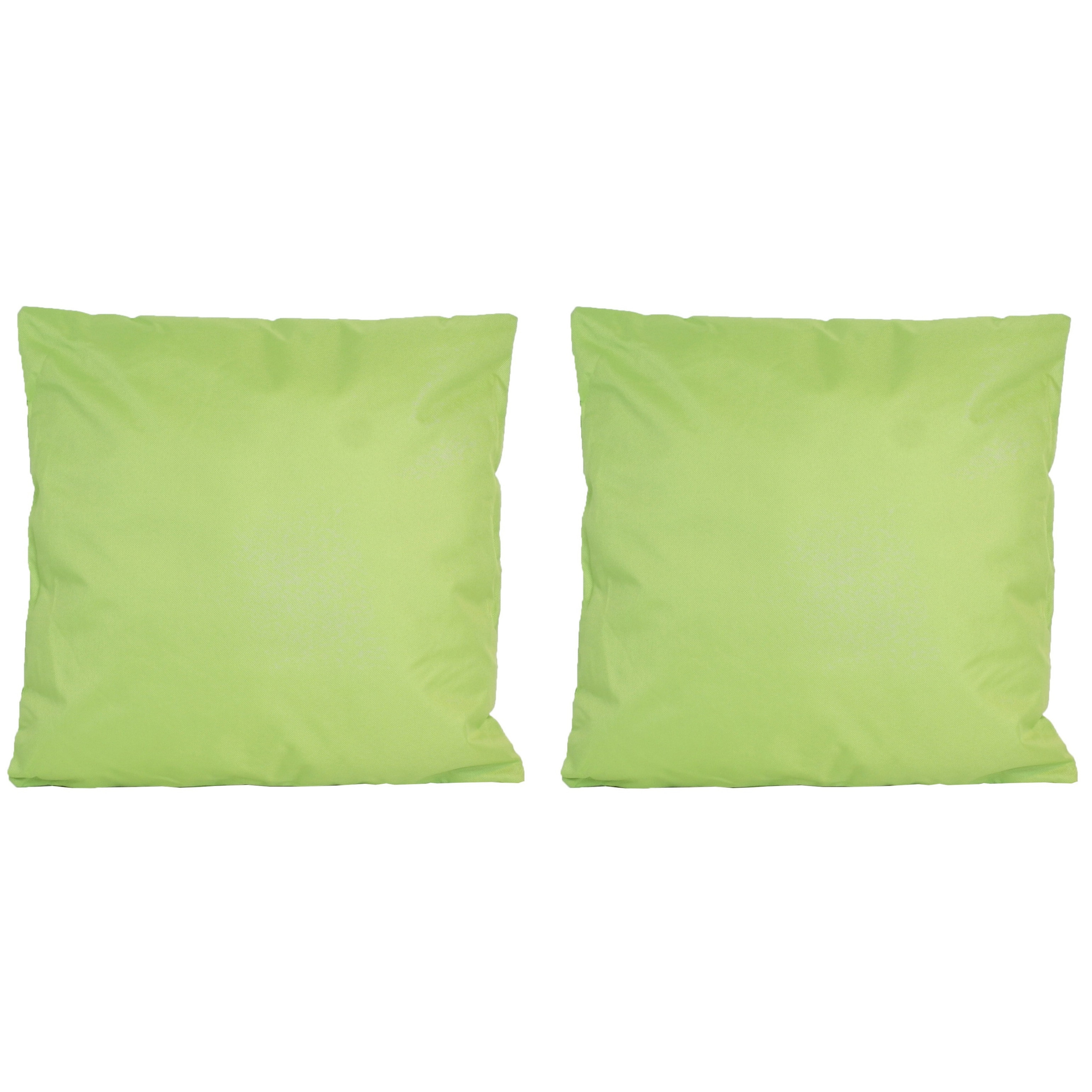 6x Bank-sier kussens voor binnen en buiten in de kleur groen 45 x 45 cm
