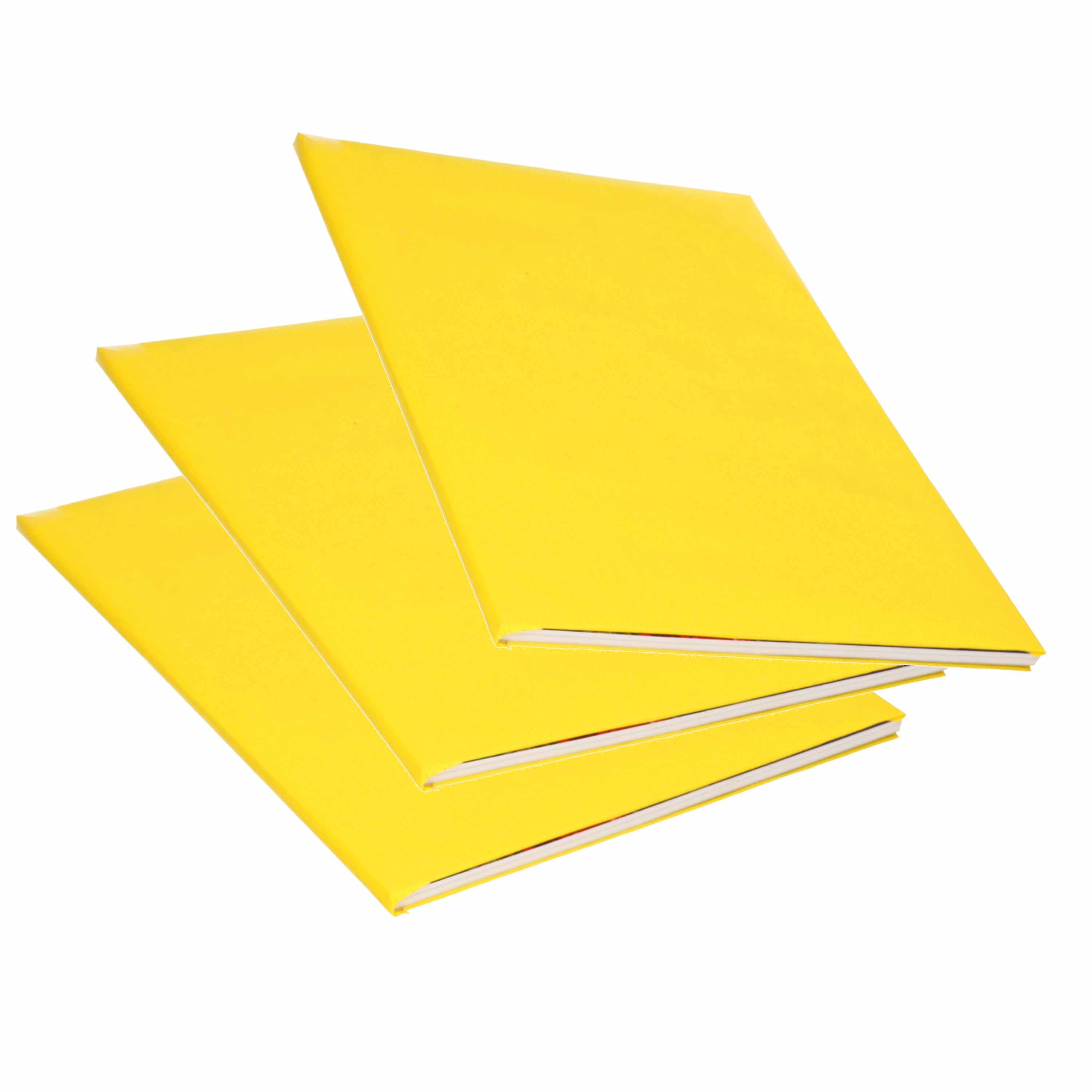 6x Rollen kraft kaftpapier geel 200 x 70 cm