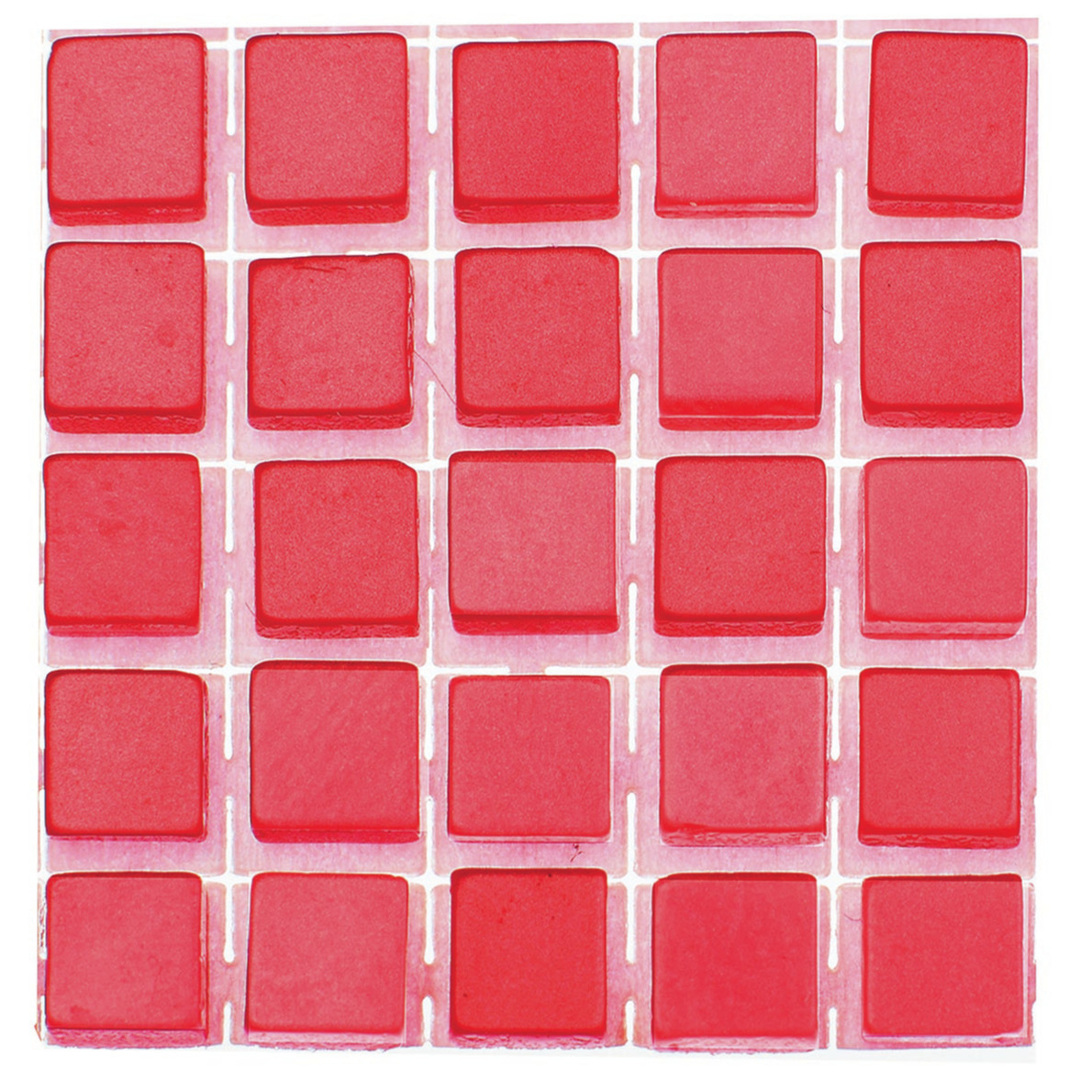714x stuks mozaieken maken steentjes/tegels kleur rood 5 x 5 x 2 mm -