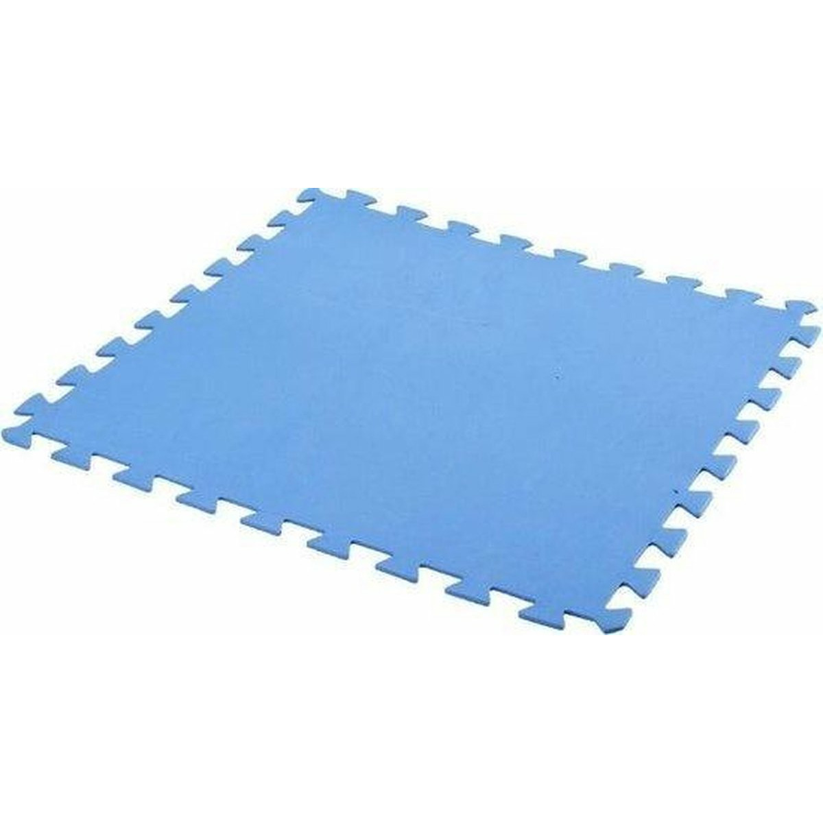 9x stuks Foam puzzelmat zwembadtegels-fitnesstegels blauw 50 x 50 cm