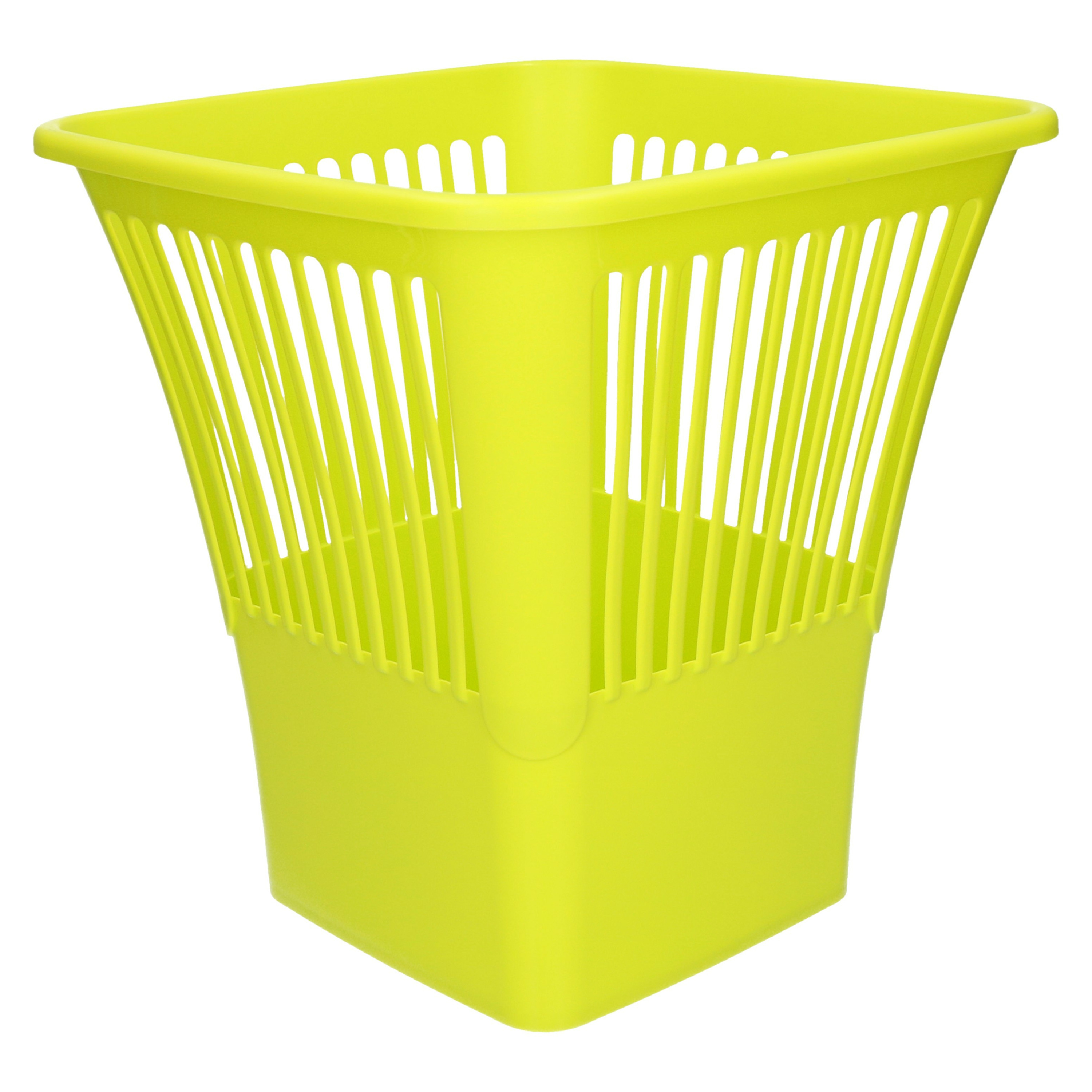 Afvalbak-vuilnisbak-kantoor prullenbak plastic groen 30 cm