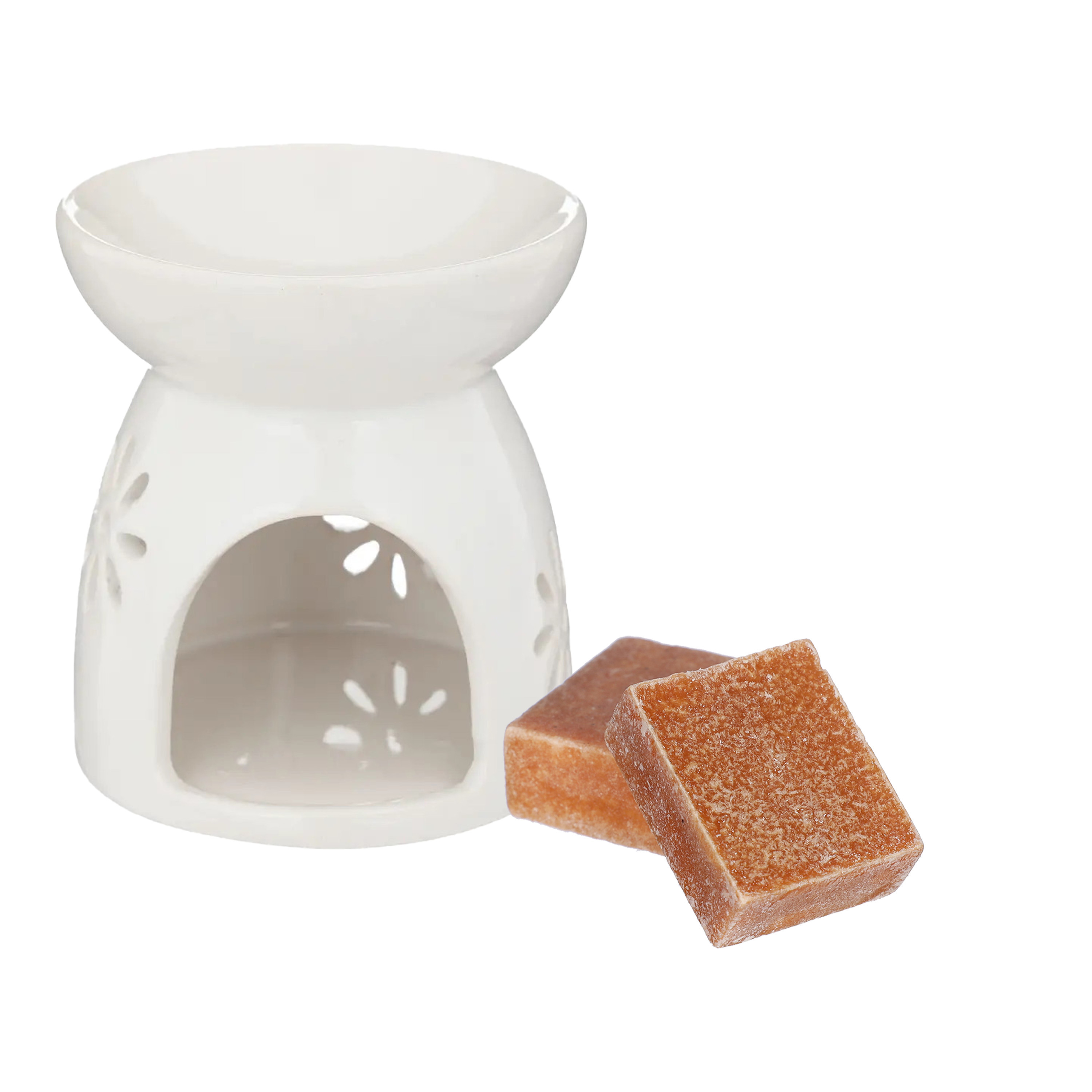 Amberblokjes-geurblokjes cadeauset amber geur inclusief geurbrander