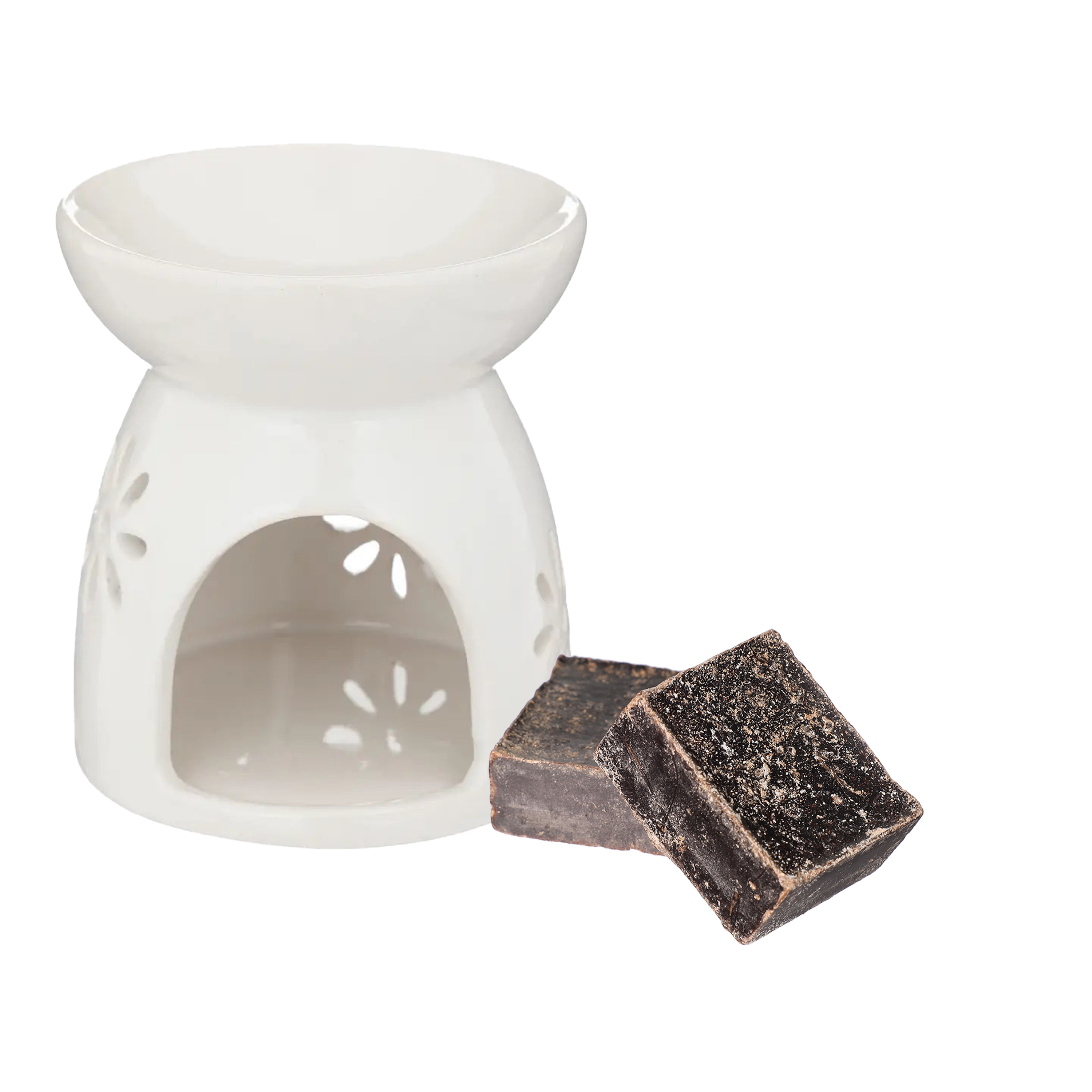 Amberblokjes-geurblokjes cadeauset musk geur inclusief geurbrander