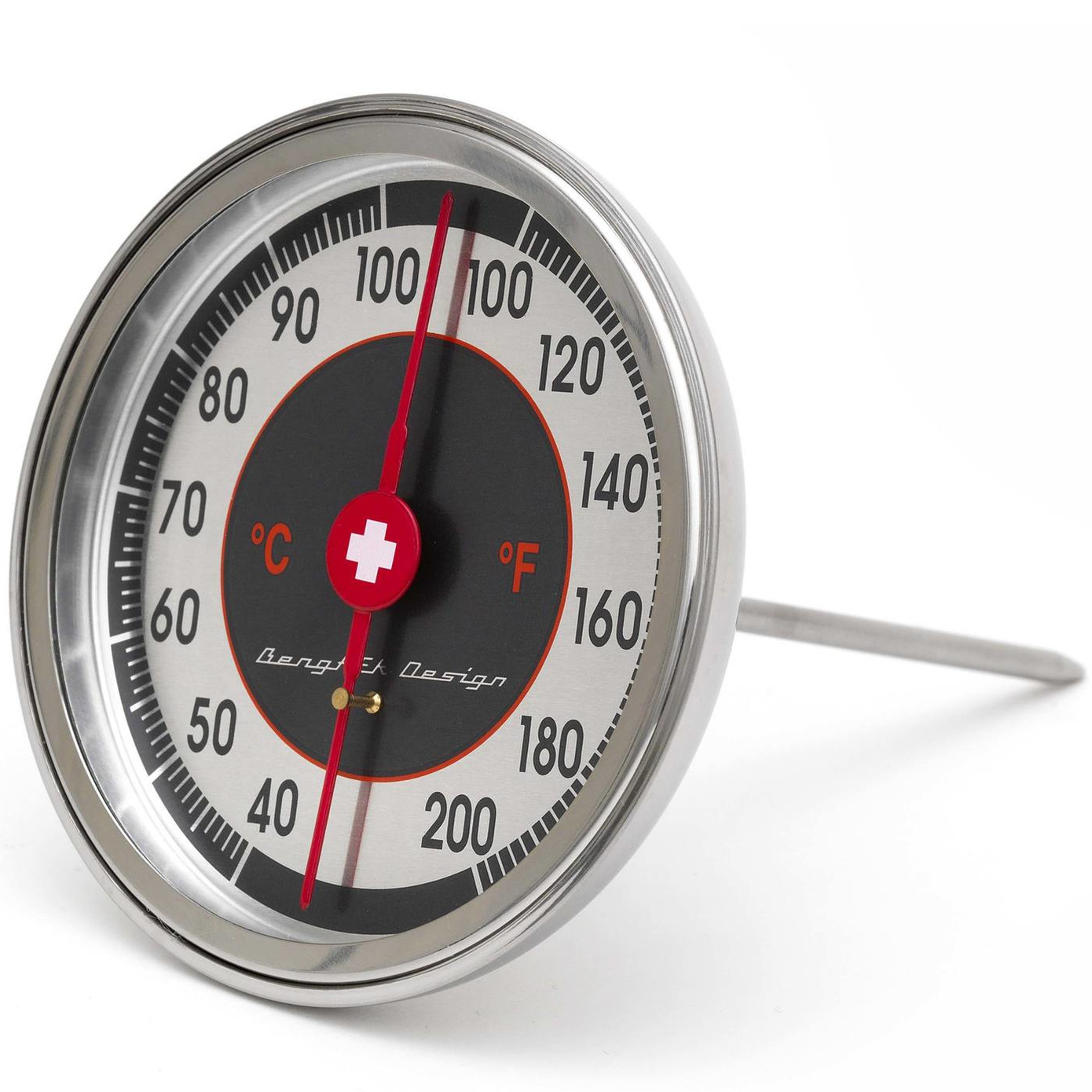 Analoge vleesthermometer-keuken thermometer kunststof 14 cm