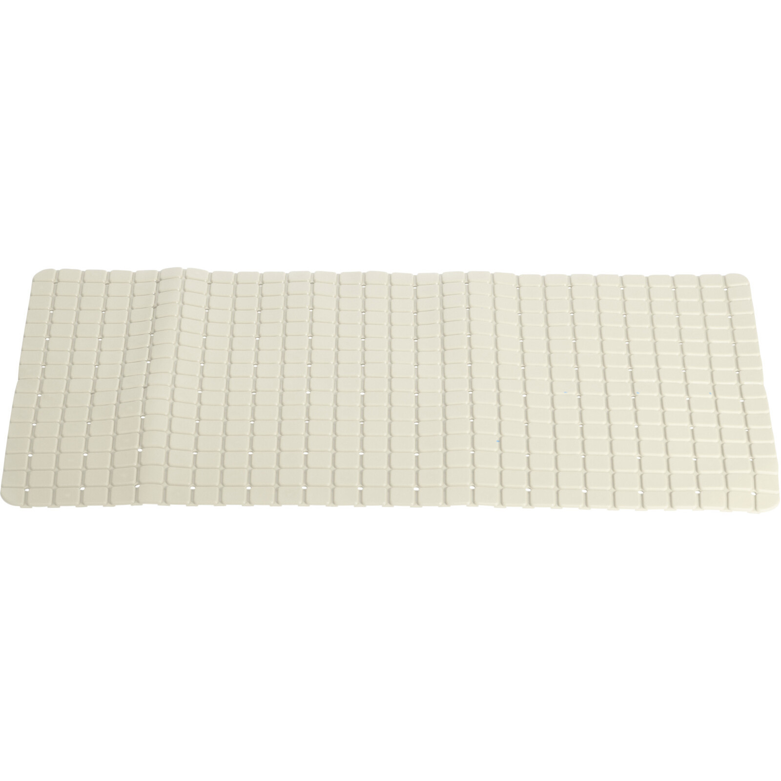 Anti-slip badmat creme wit 69 x 39 cm rechthoekig