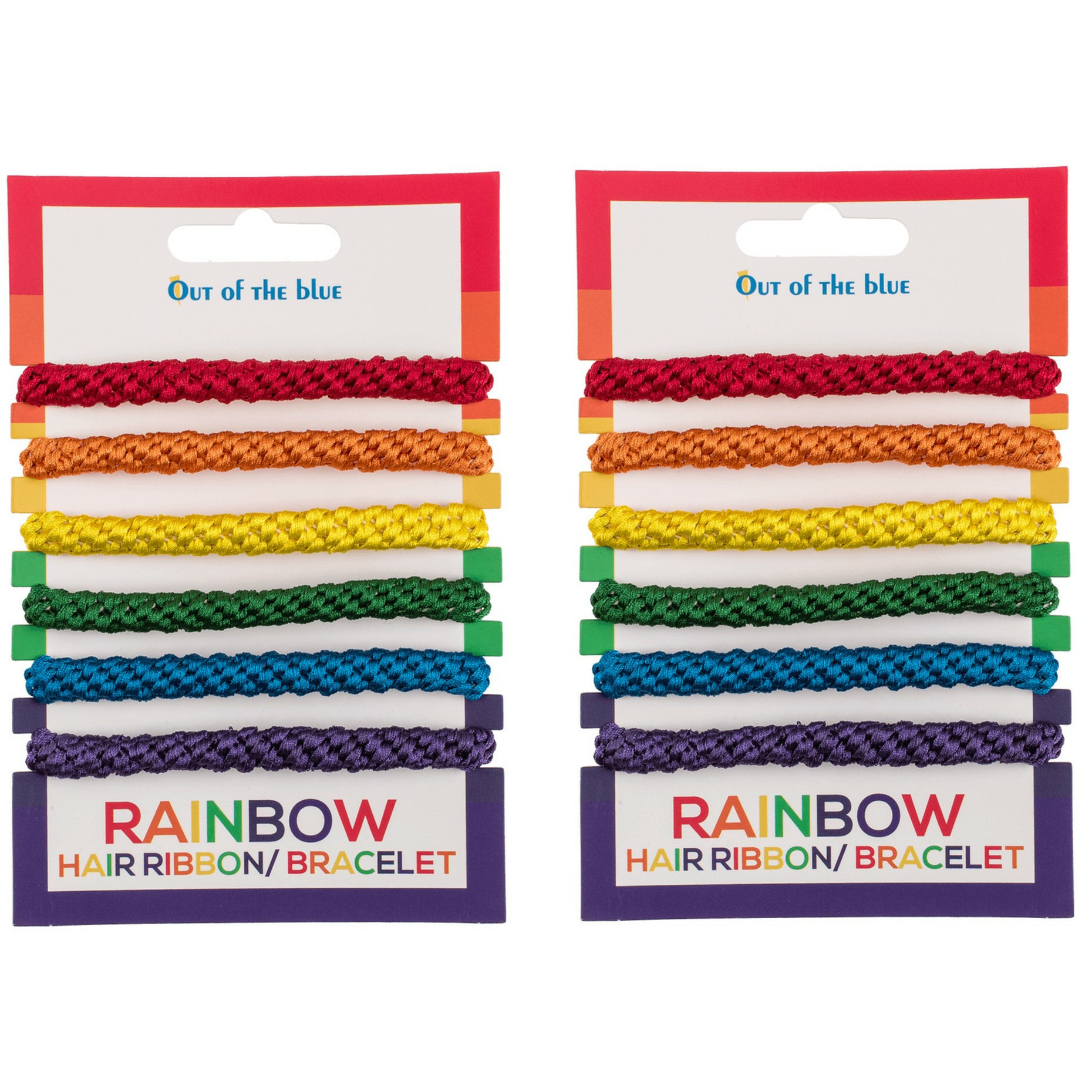 Armbandjes-haarbandjes Gay Pride-Regenboog thema kleuren 12x stuks