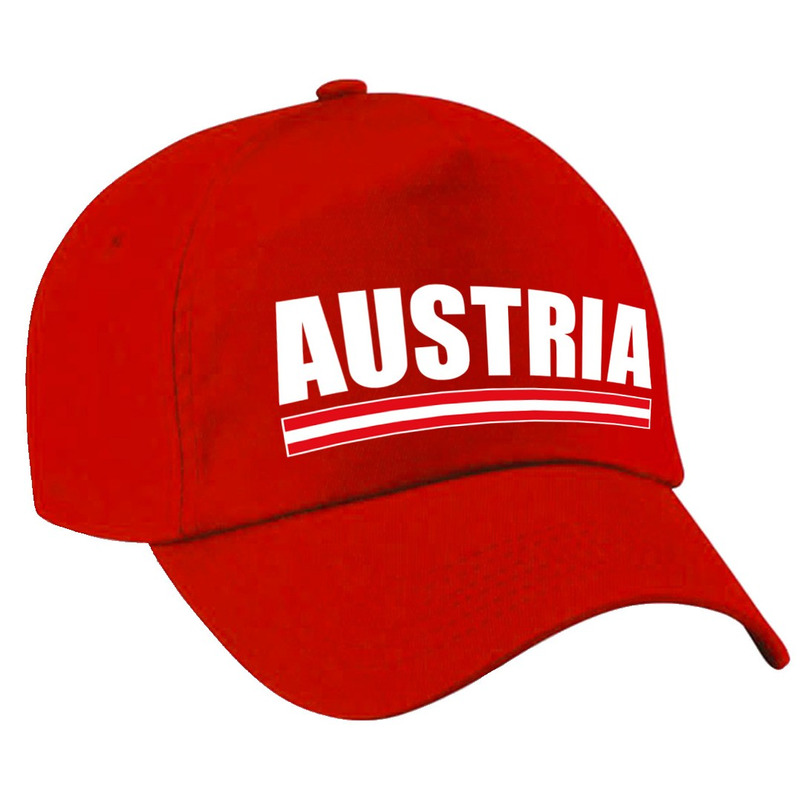 Austria supporter pet-baseball cap Oostenrijk rood kinderen