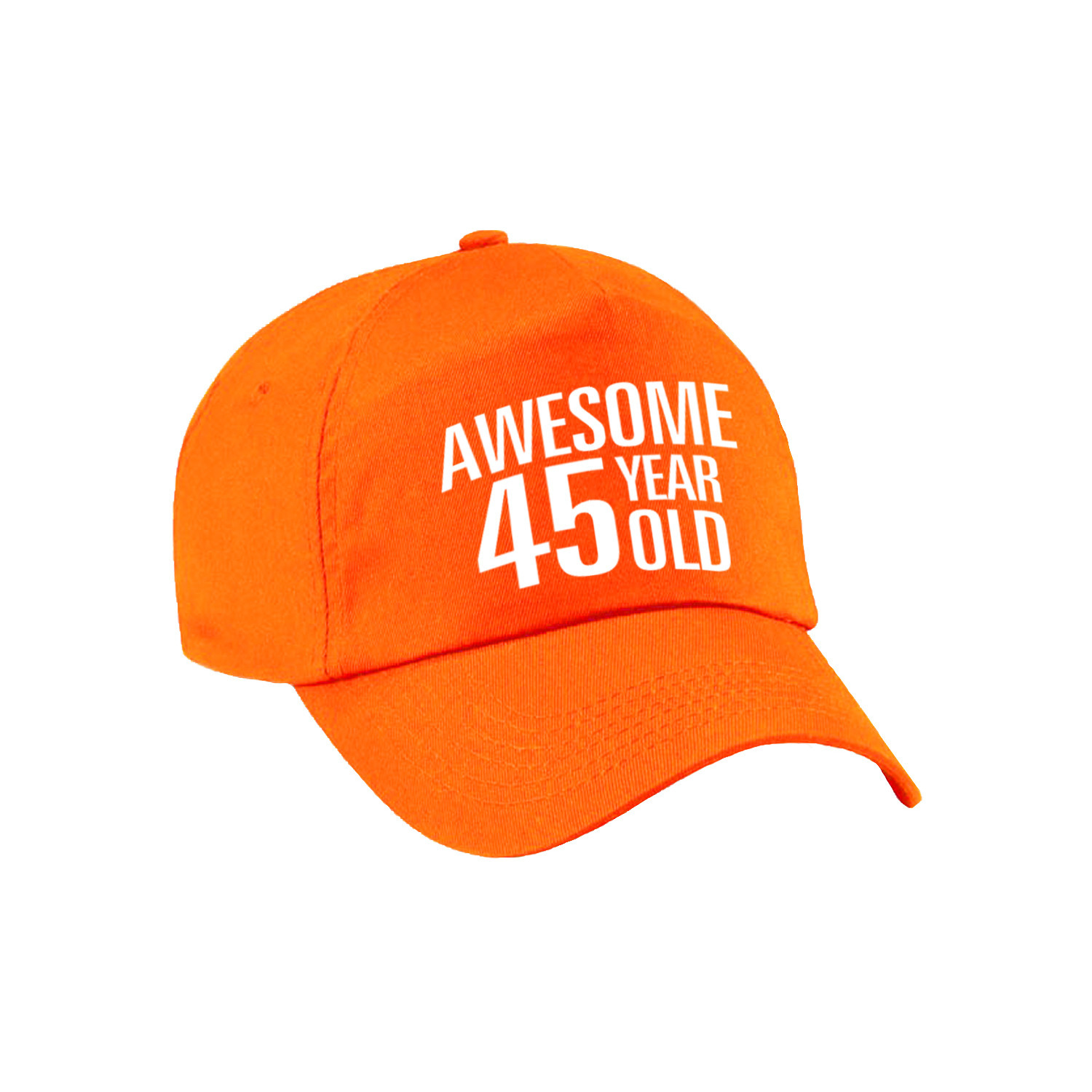 Awesome 45 year old verjaardag pet - cap oranje voor dames en heren