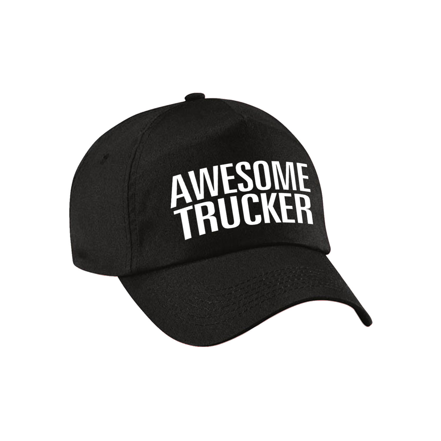 Awesome trucker pet - cap zwart voor volwassenen - Geweldige vrachtwagenchauffeur cadeau
