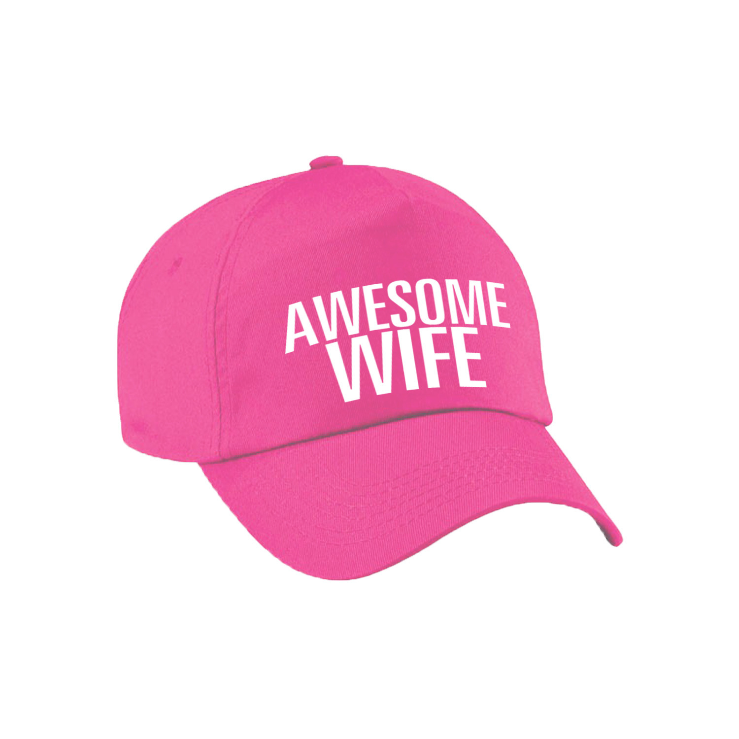 Awesome wife pet - cap voor echtgenote - vriendin roze voor dames