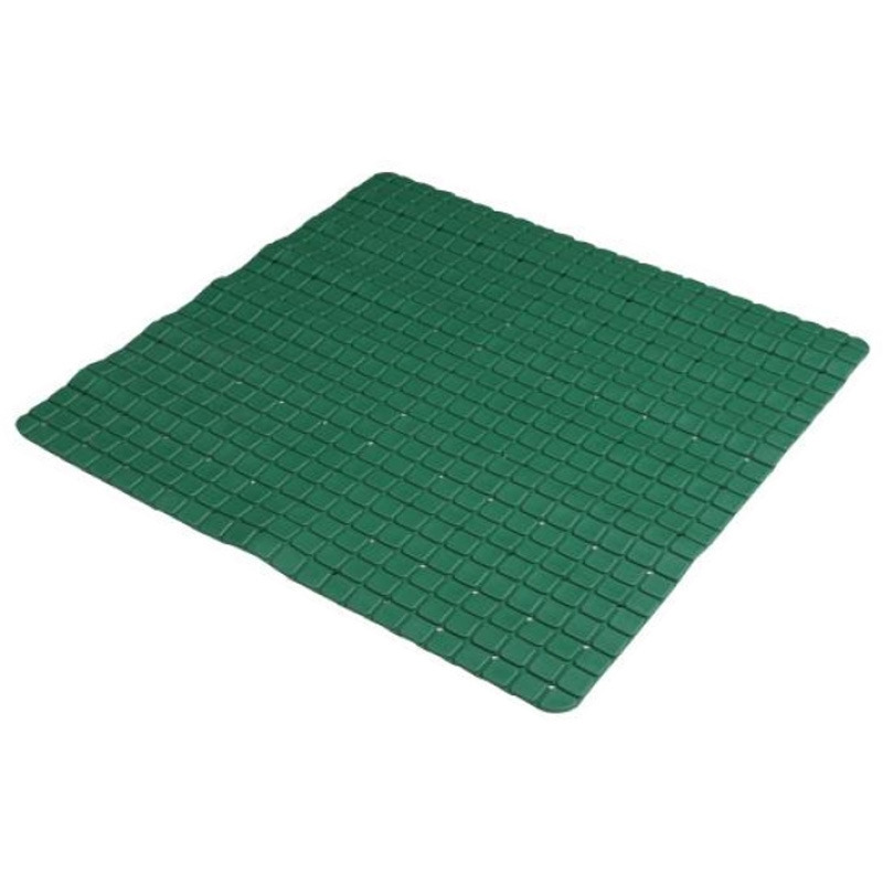 Badkamer-douche anti slip mat rubber voor op de vloer groen 55 x 55 cm