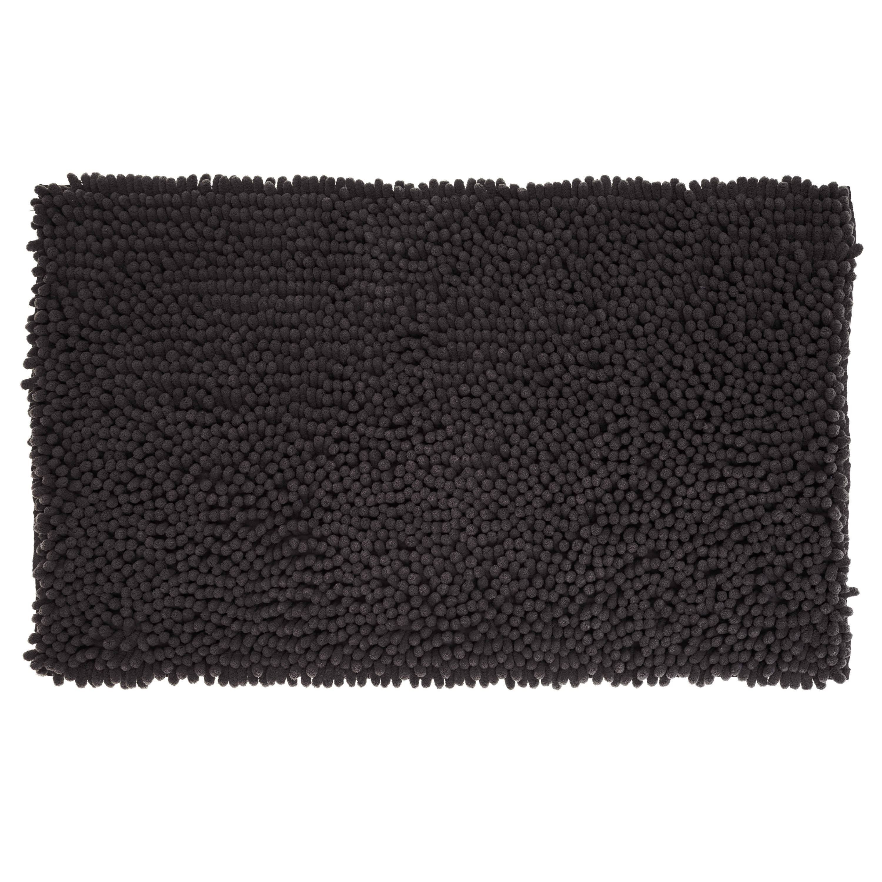 Badkamerkleedje-badmat maxi-noppen voor op de vloer zwart 50 x 80 cm