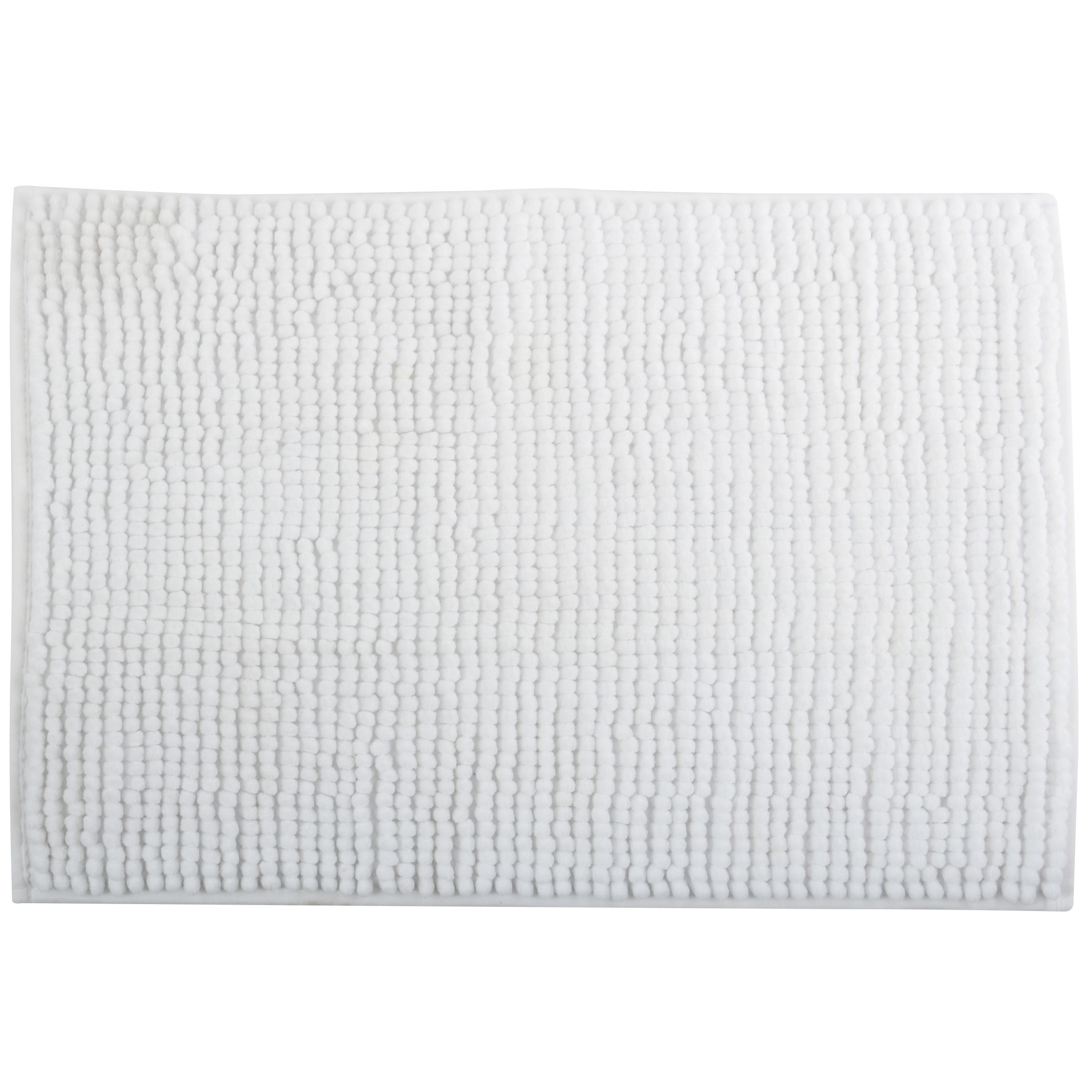 Badkamerkleedje-badmat tapijt voor op de vloer ivoor wit 60 x 90 cm