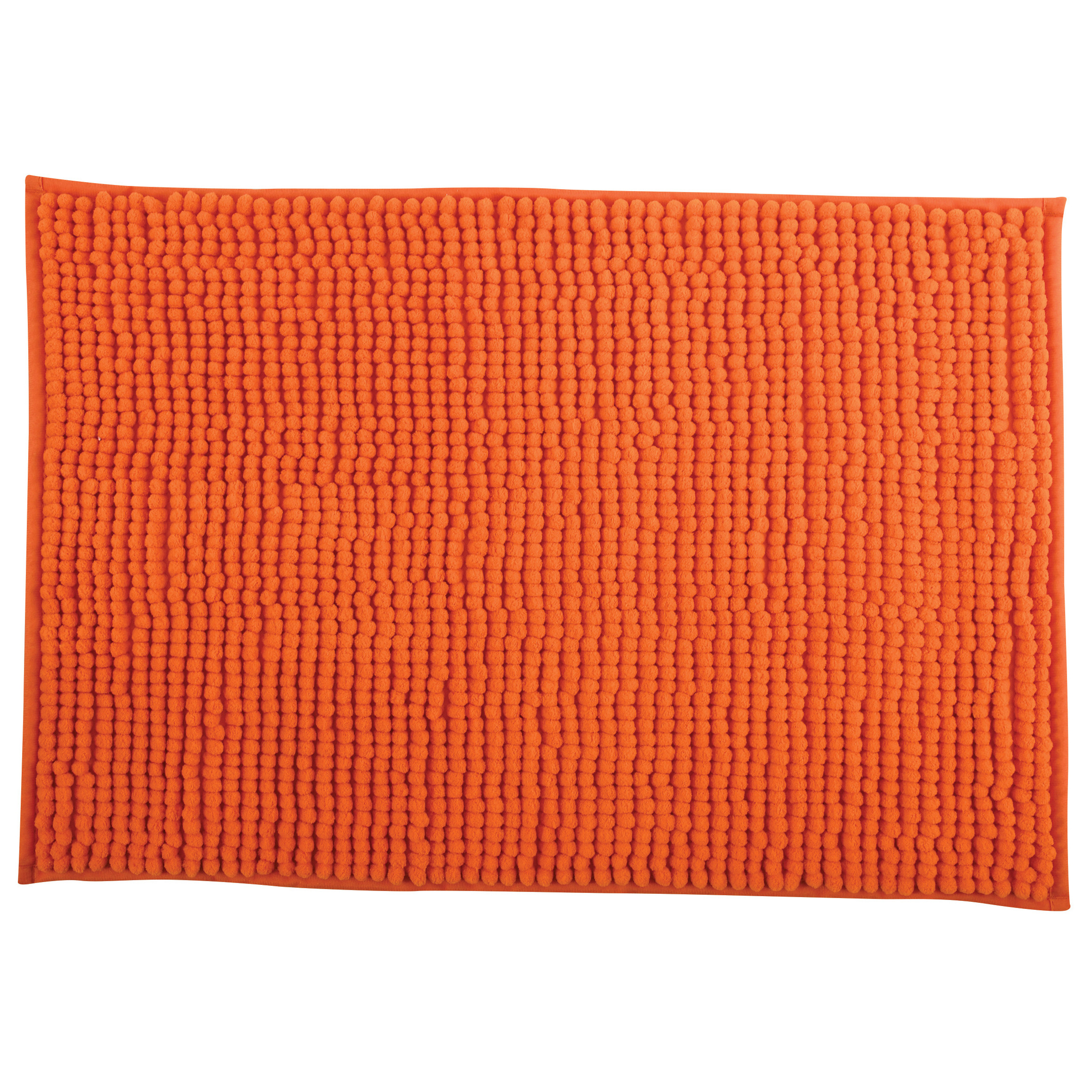 Badkamerkleedje-badmat tapijt voor op de vloer oranje 40 x 60 cm