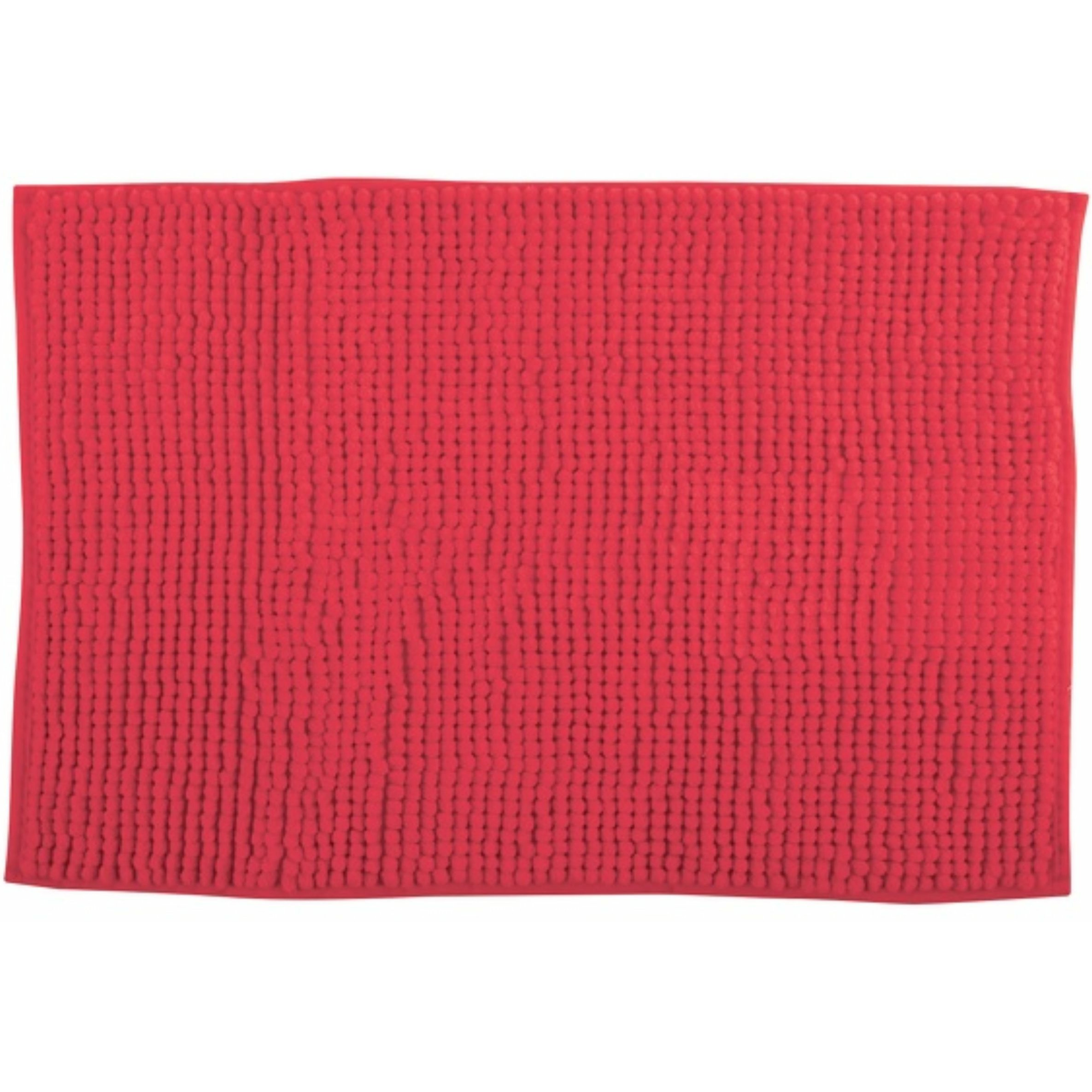 Badkamerkleedje-badmat tapijt voor op de vloer rood 60 x 90 cm