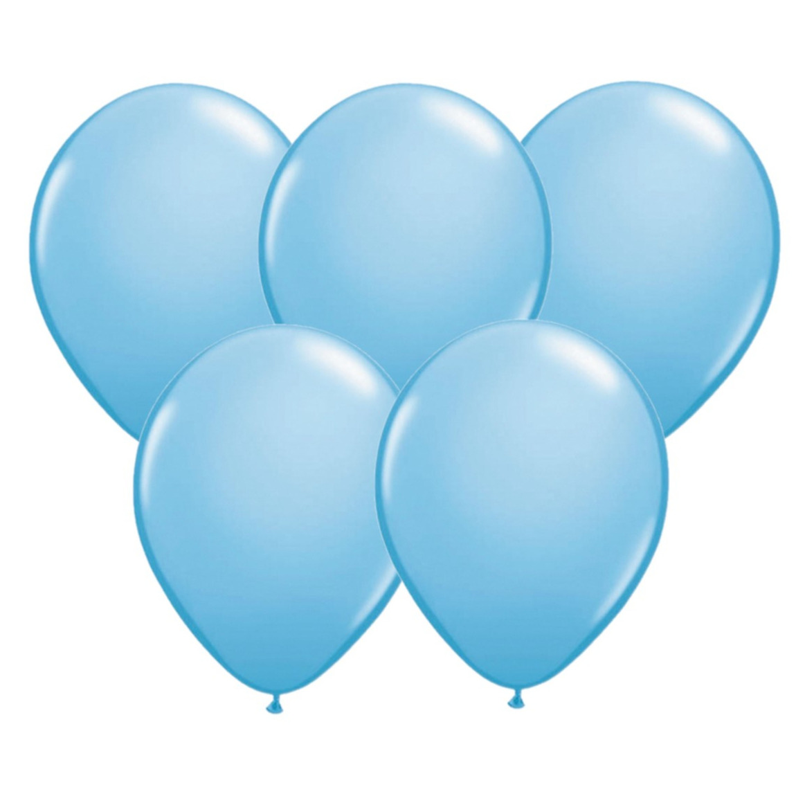 Ballonnen lichtblauw 150x stuks -
