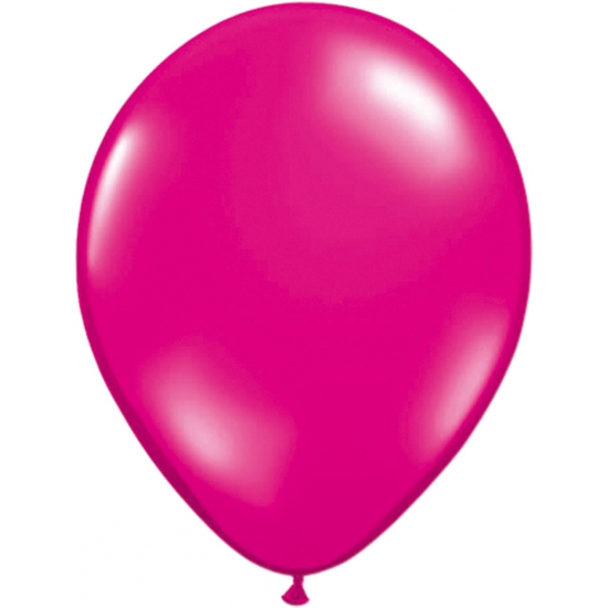 Ballonnen magenta roze 50 stuks -