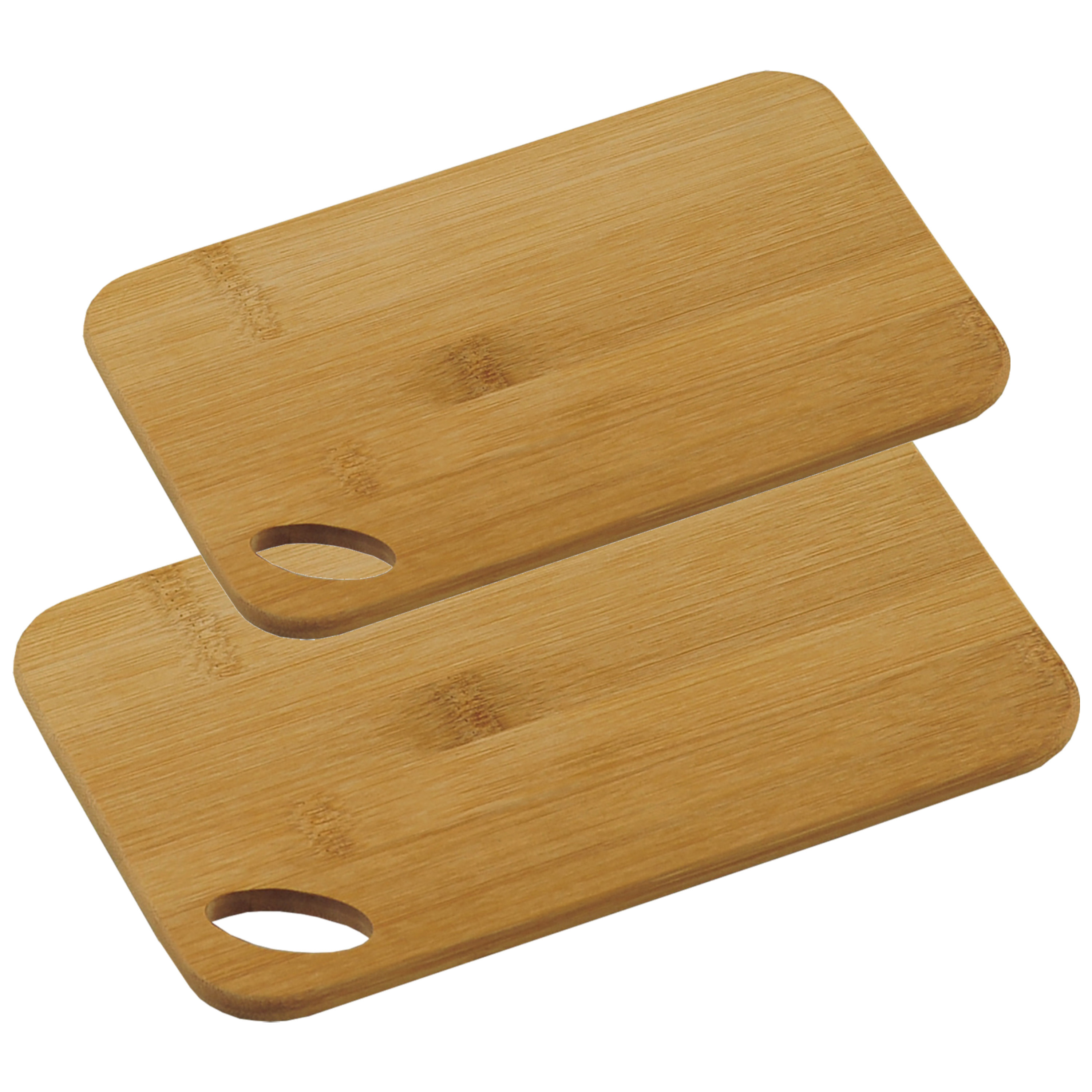 Bamboe houten snijplanken voordeel set in 2 verschillende formaten