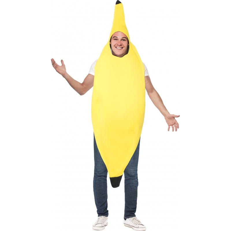 Bananen kostuum Carnaval verkleedkleding voor volwassenen