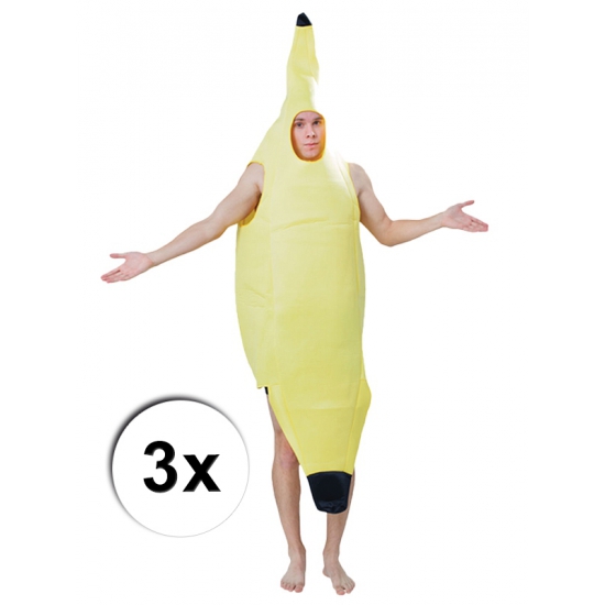 Bananentros set drie kostuums