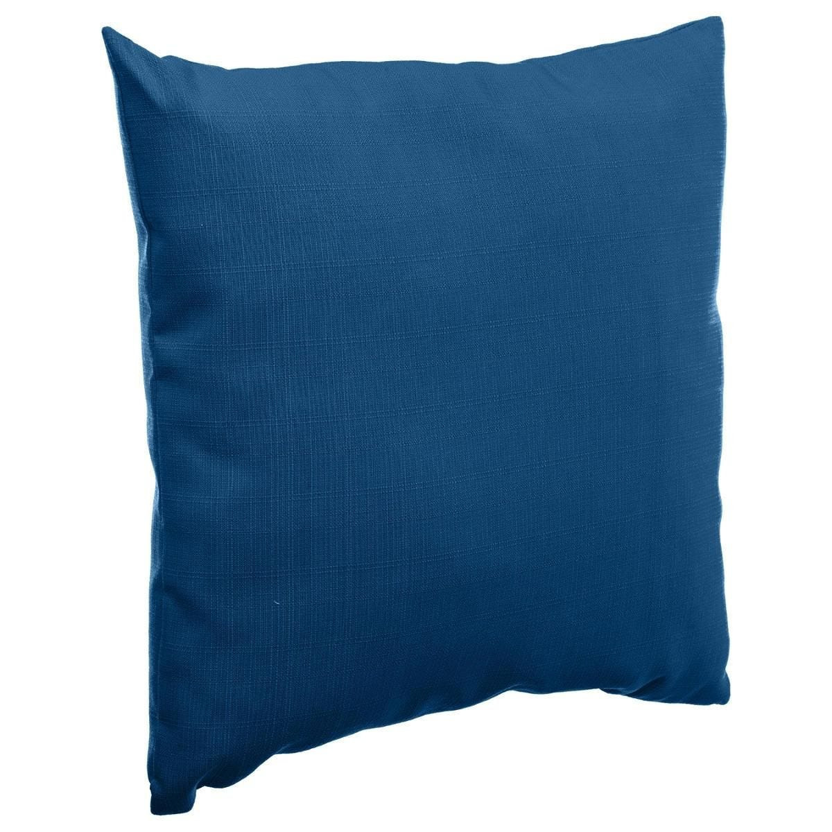 Bank-sier-tuin kussens voor binnen en buiten in de kleur Indigo blauw 40 x 40 x 10 cm