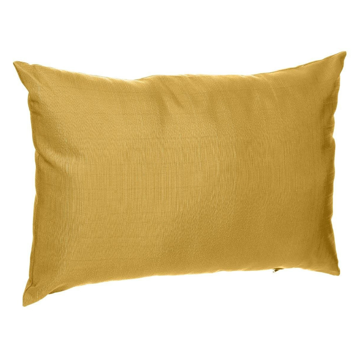 Bank-sier-tuin kussens voor binnen en buiten in de kleur mosterd geel 30 x 50 x 10 cm