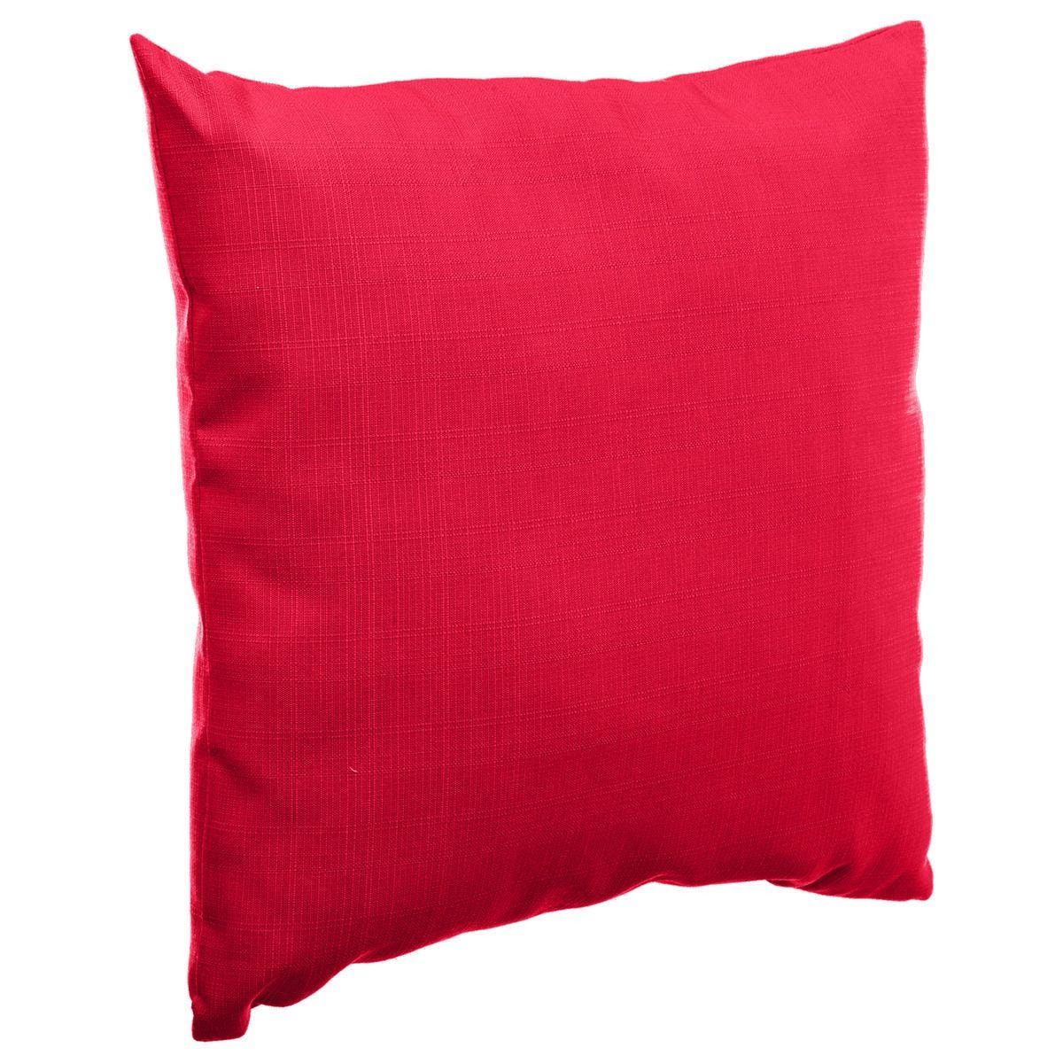 Bank-sier-tuin kussens voor binnen en buiten in de kleur rood 40 x 40 x 10 cm