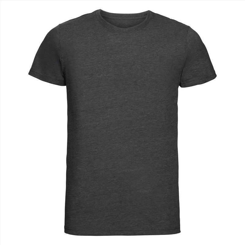 Basic ronde hals t-shirt vintage washed antraciet voor heren 2XL (44/56) -