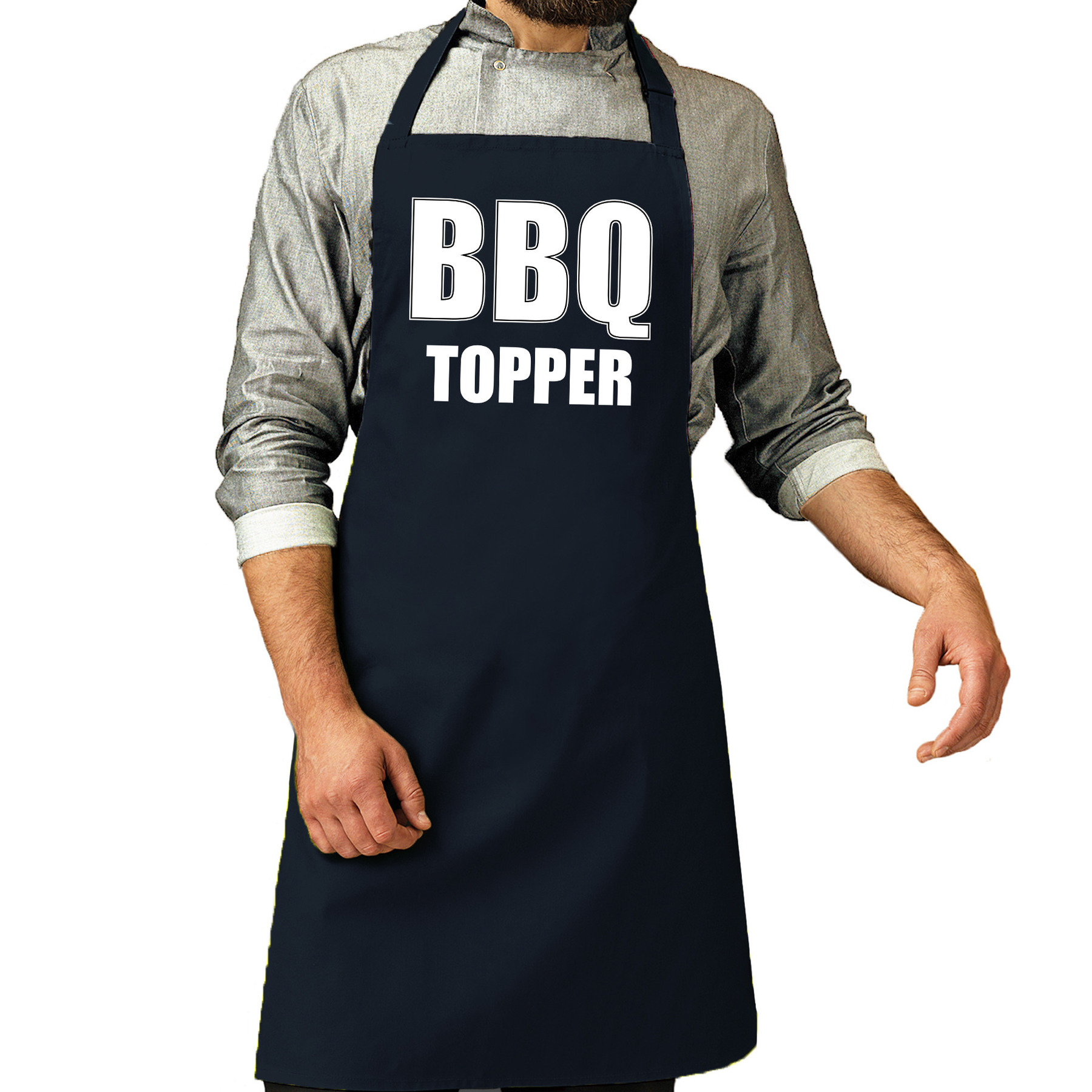 BBQ Topper barbecueschort heren navy -