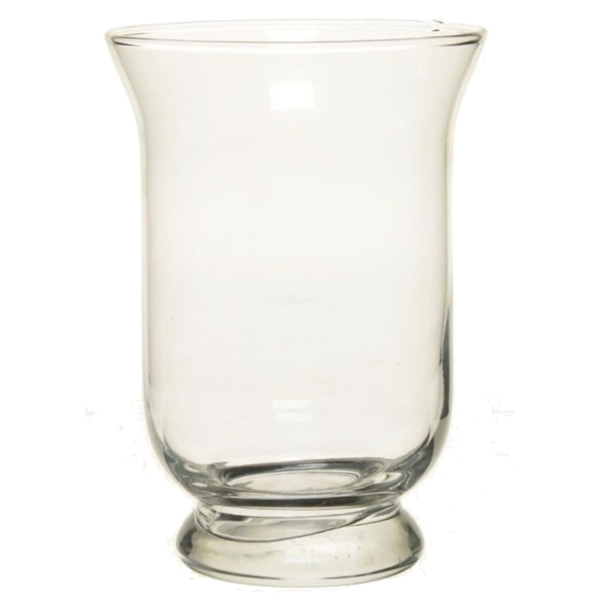 Merkloos Bellatio Design kelk vaas/vazen van glas 19,5cm -