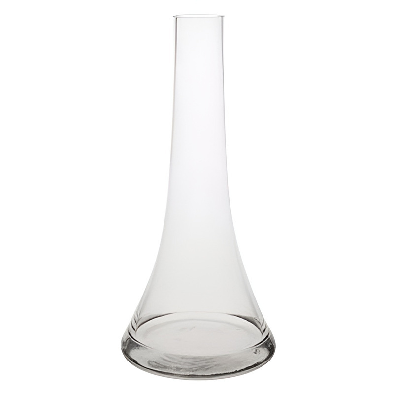Merkloos Bellatio Design Smalle vaas helder glas 26cm -