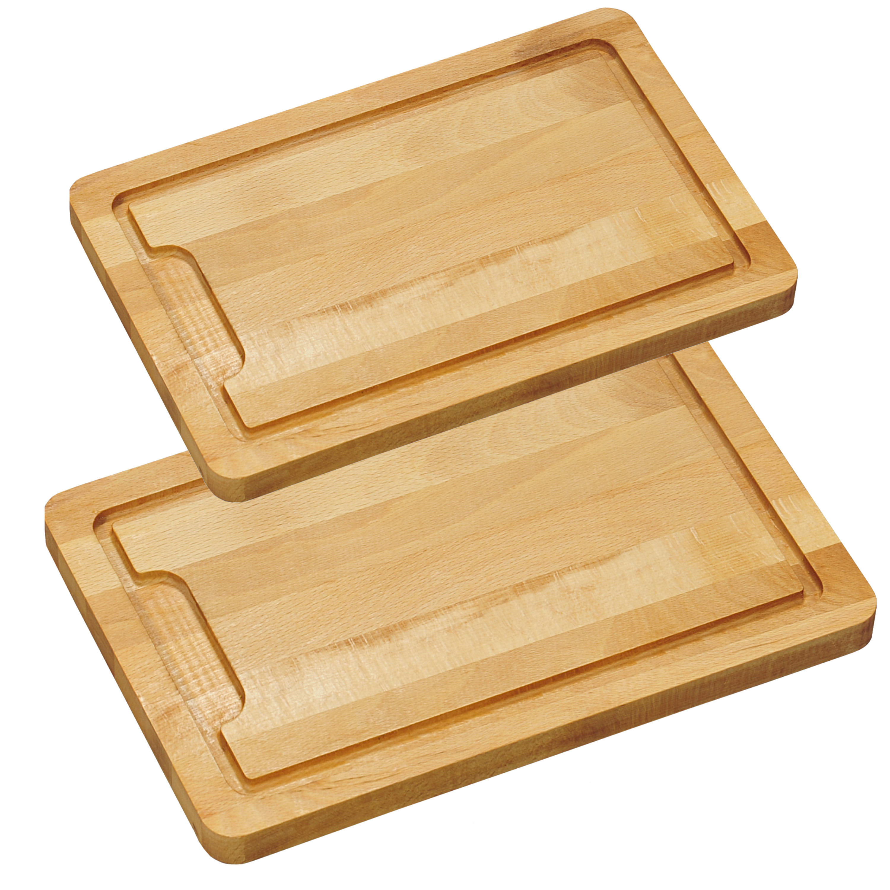 Beuken houten snijplanken voordeel set in 2 verschillende formaten