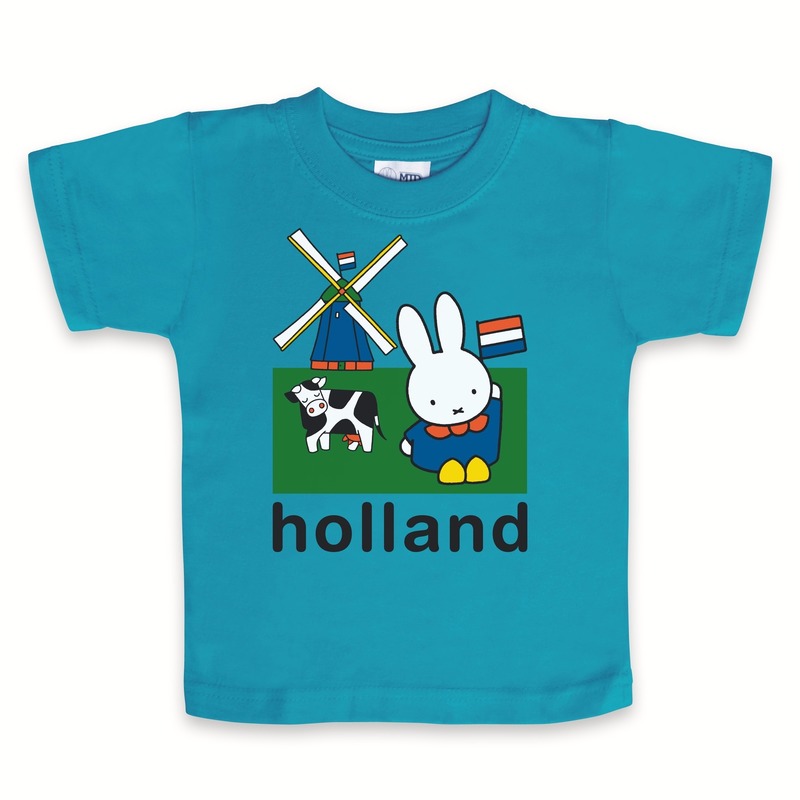 Blauw Nijntje baby t-shirt Holland 74 (6-9 mnd) -