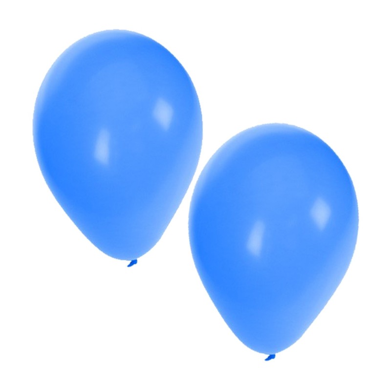 Blauwe ballonnen 100 stuks -