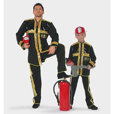 Brandweer kostuum voor kinderen 116 -