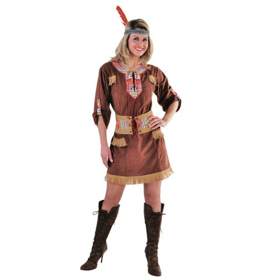 Bruine indianen dames outfit
