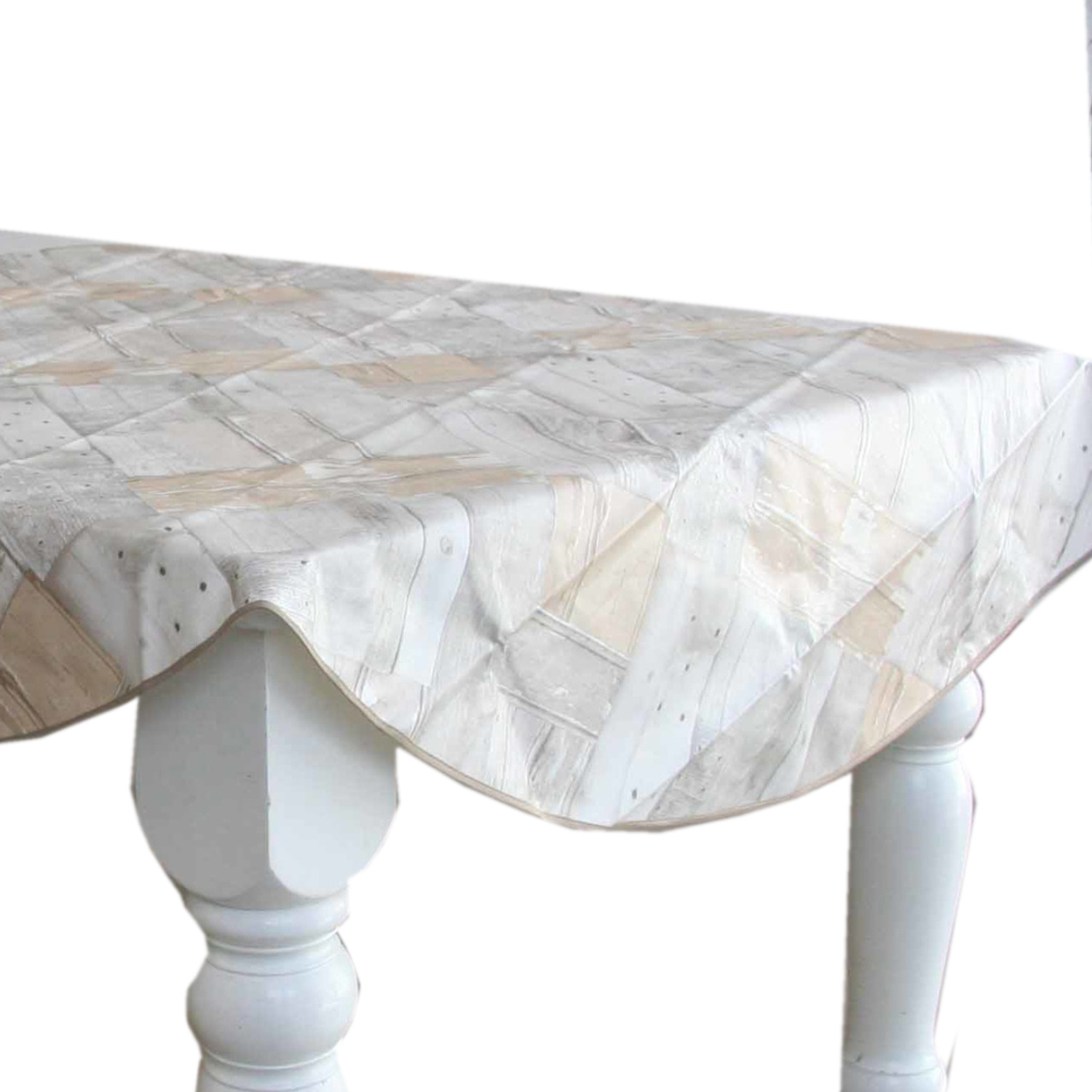 Buiten tafelkleed-tafelzeil houten planken print 160 cm