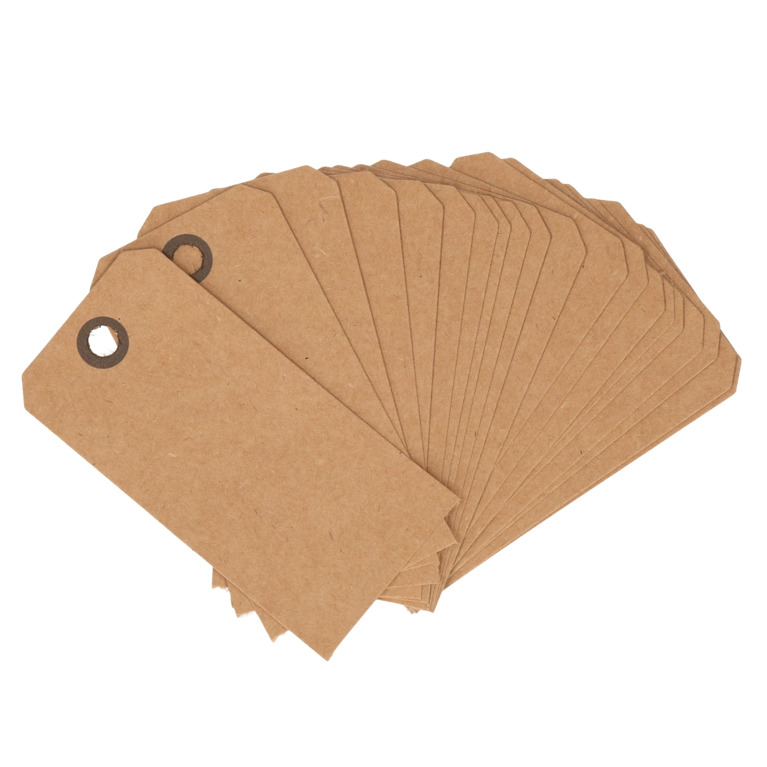 Cadeau tags-labels kraftpapier-karton 40x stuks 7 x 4 cm