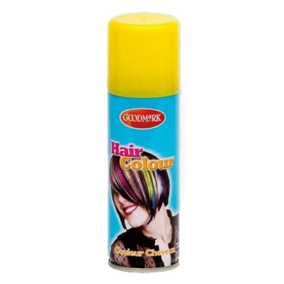 Afbeelding van Carnaval verkleed haar verf/spray geel 125 ml