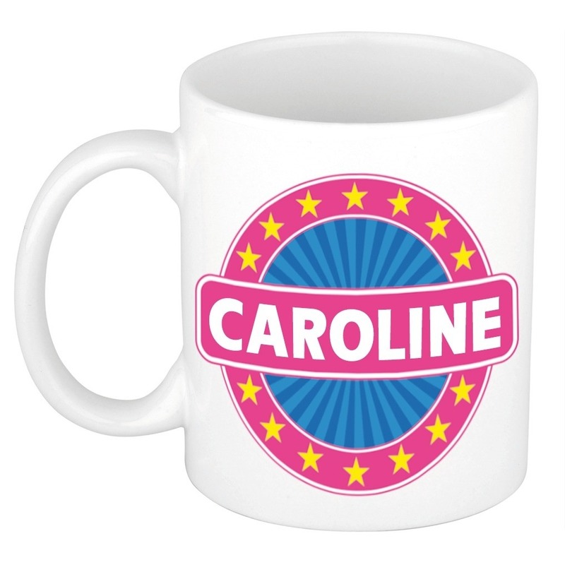 Afbeelding van Caroline naam koffie mok / beker 300 ml