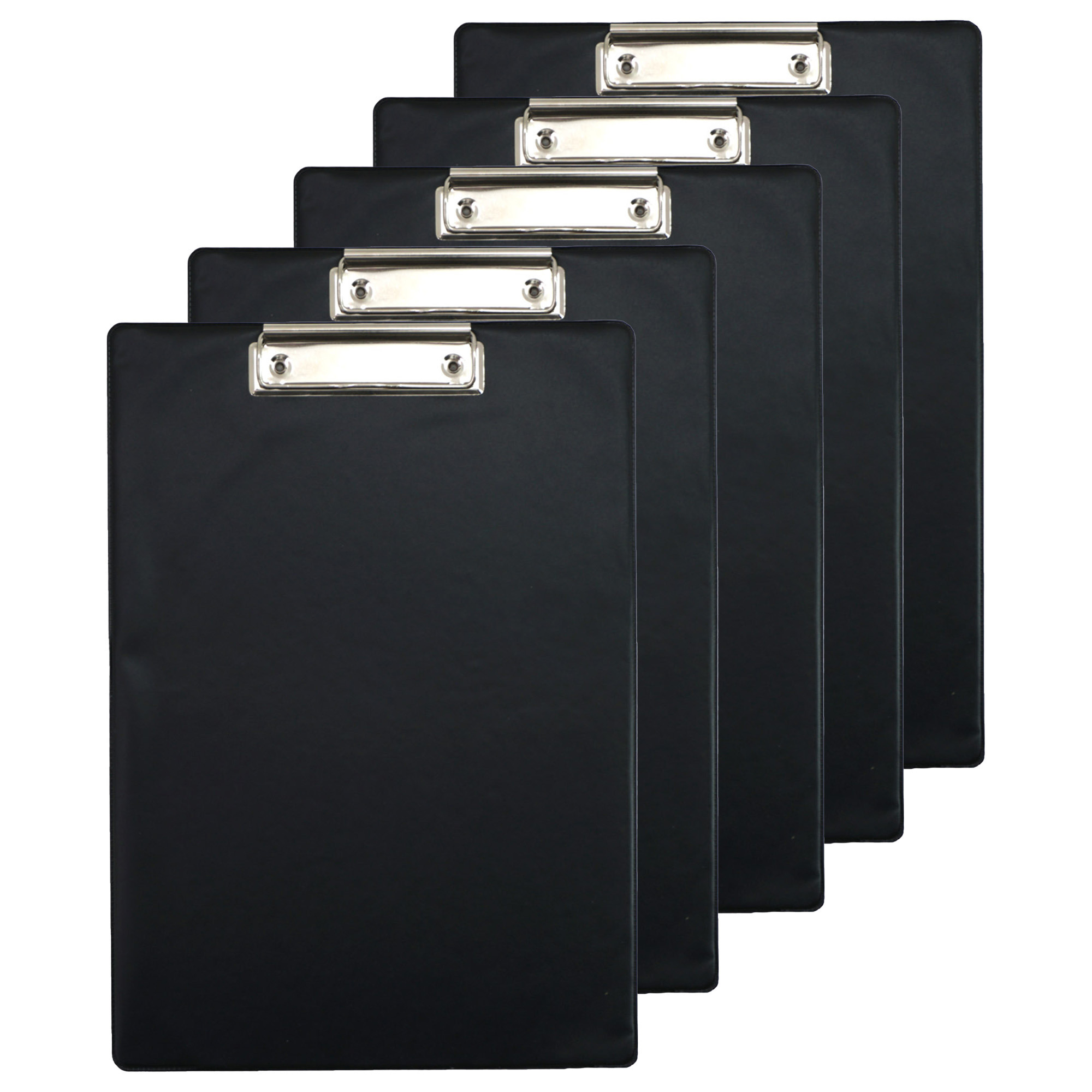 Clipboard-klembord-memobord voor documenten 10x zwart A4 formaat kunststof