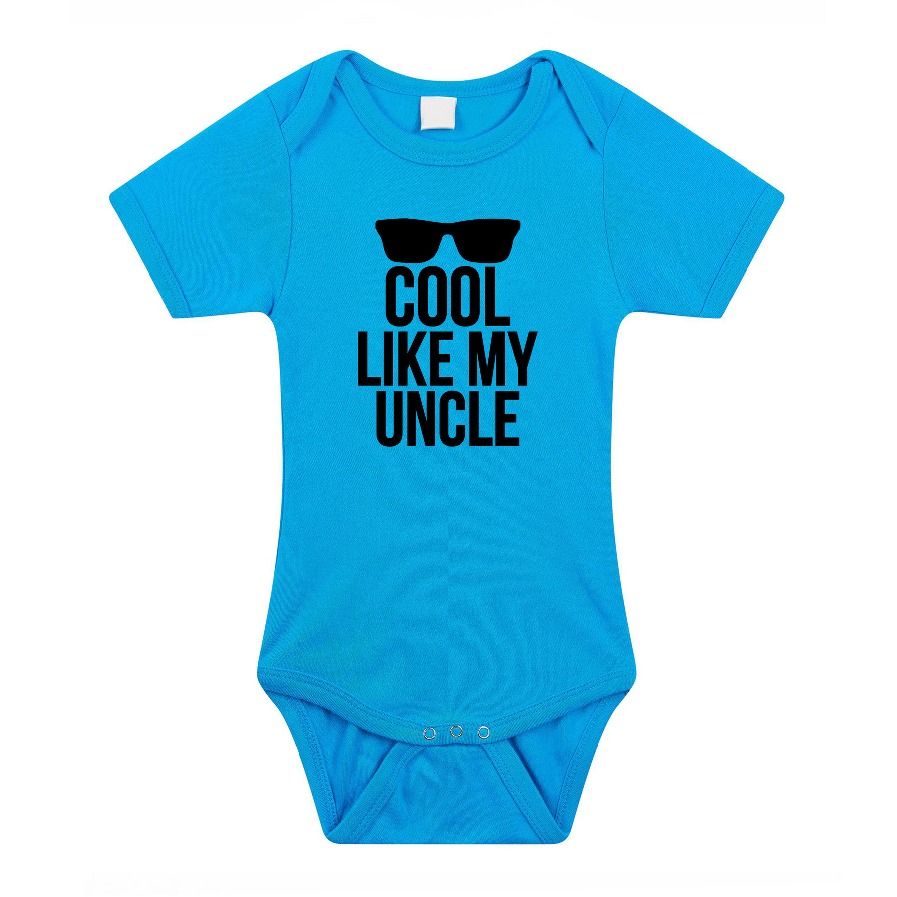 Cool like my uncle cadeau baby oom rompertje blauw jongens