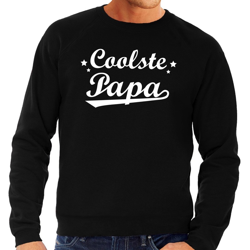 Coolste papa cadeau sweater zwart voor heren