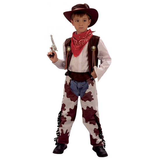 Cowboy koeienprint kostuum voor kinderen
